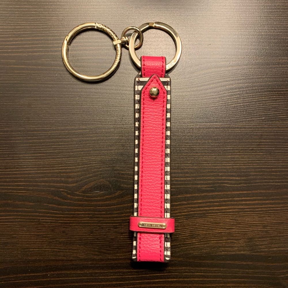 Henri Bendel Leather Key FOB Chain